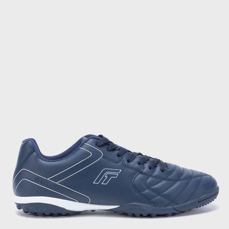 FRATTA - Guayos Fratta Para Cancha Sintética - Zapatilla De Fútbol Con Suela De Torretines, Color Azul De Hombre Con Cordones