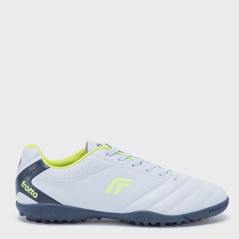 FRATTA - Guayos Fratta Cancha Sintética - Zapatilla De Fútbol Con Suela De Torretines, Blanco De Hombre Con Cordones