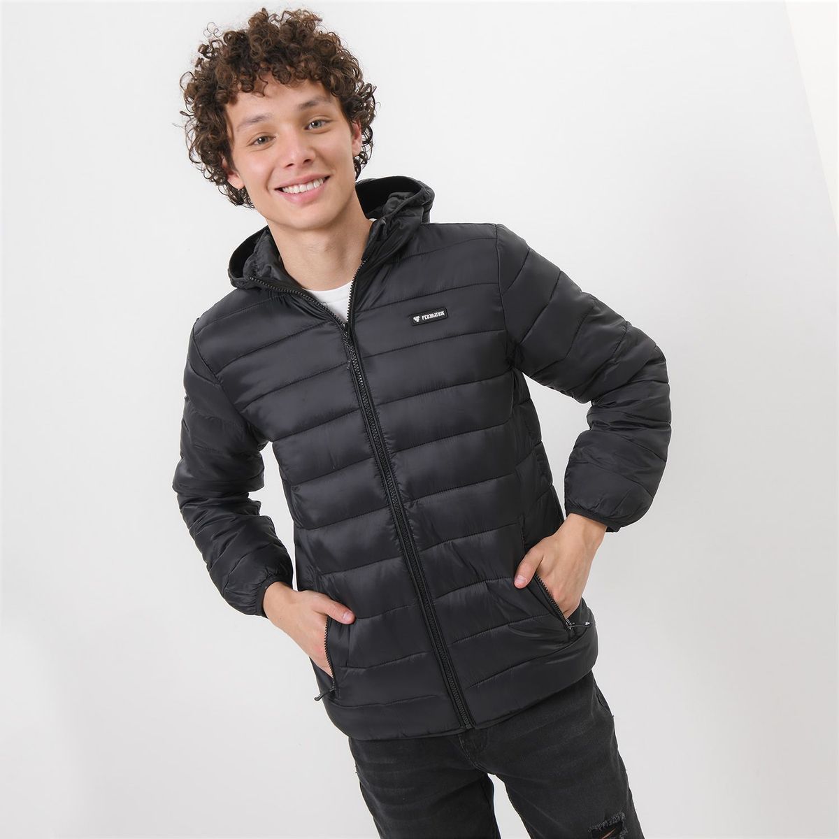 FEDERATION - Chaqueta acolchada con capucha para niño juvenil Federation