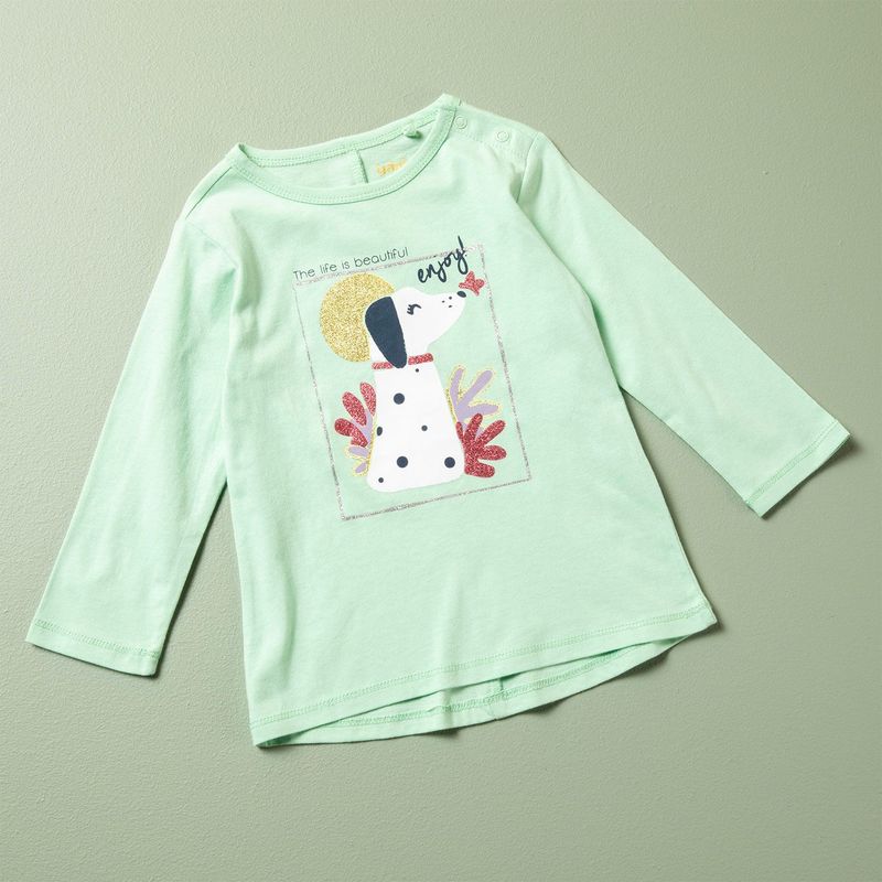 YAMP - Camiseta con Estampado manga larga para Bebe niña Yamp 