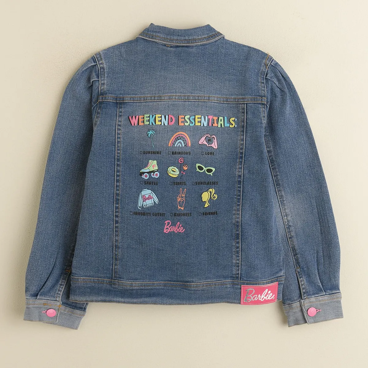 BARBIE - Chaqueta de Jean para niña Barbie