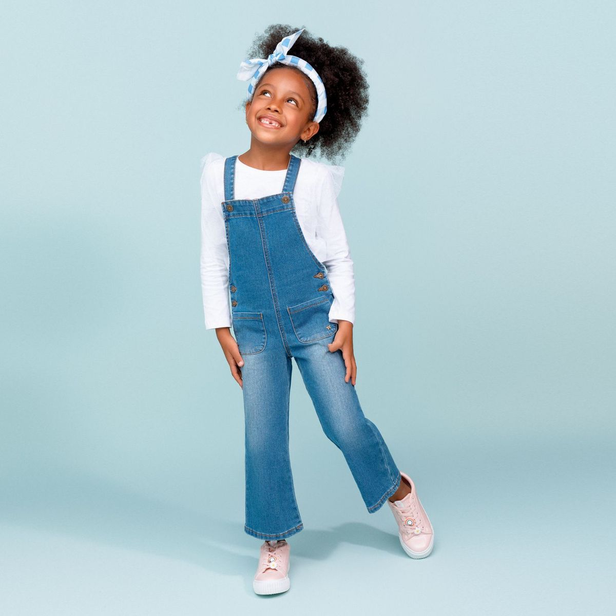 YAMP - Overol de Jean Con accesorio para Niña YAMP