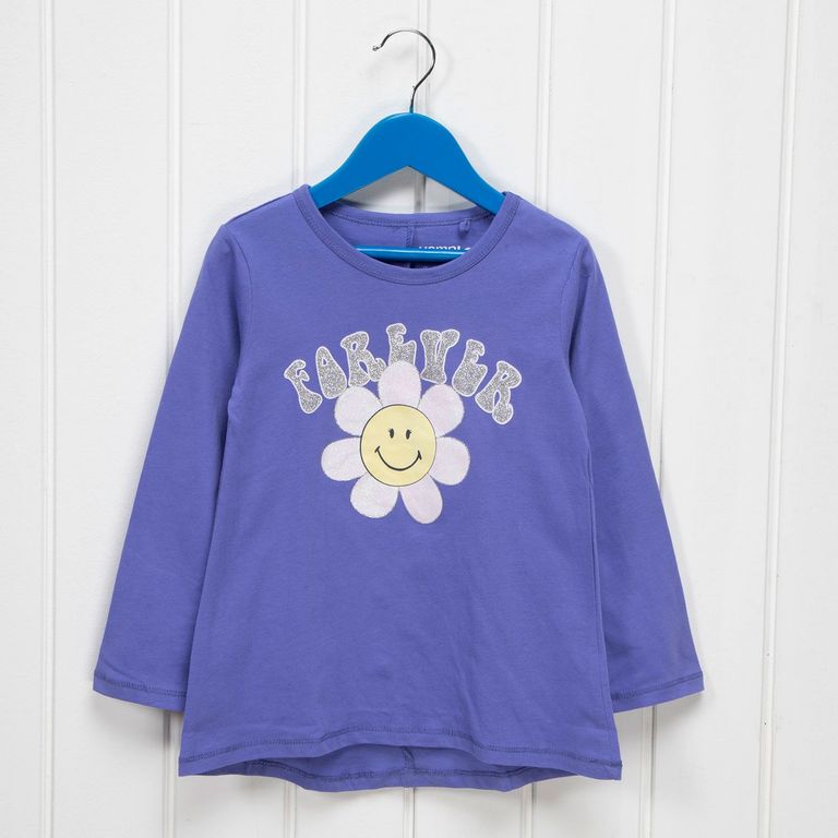 Camiseta con pañuelo estampado niña