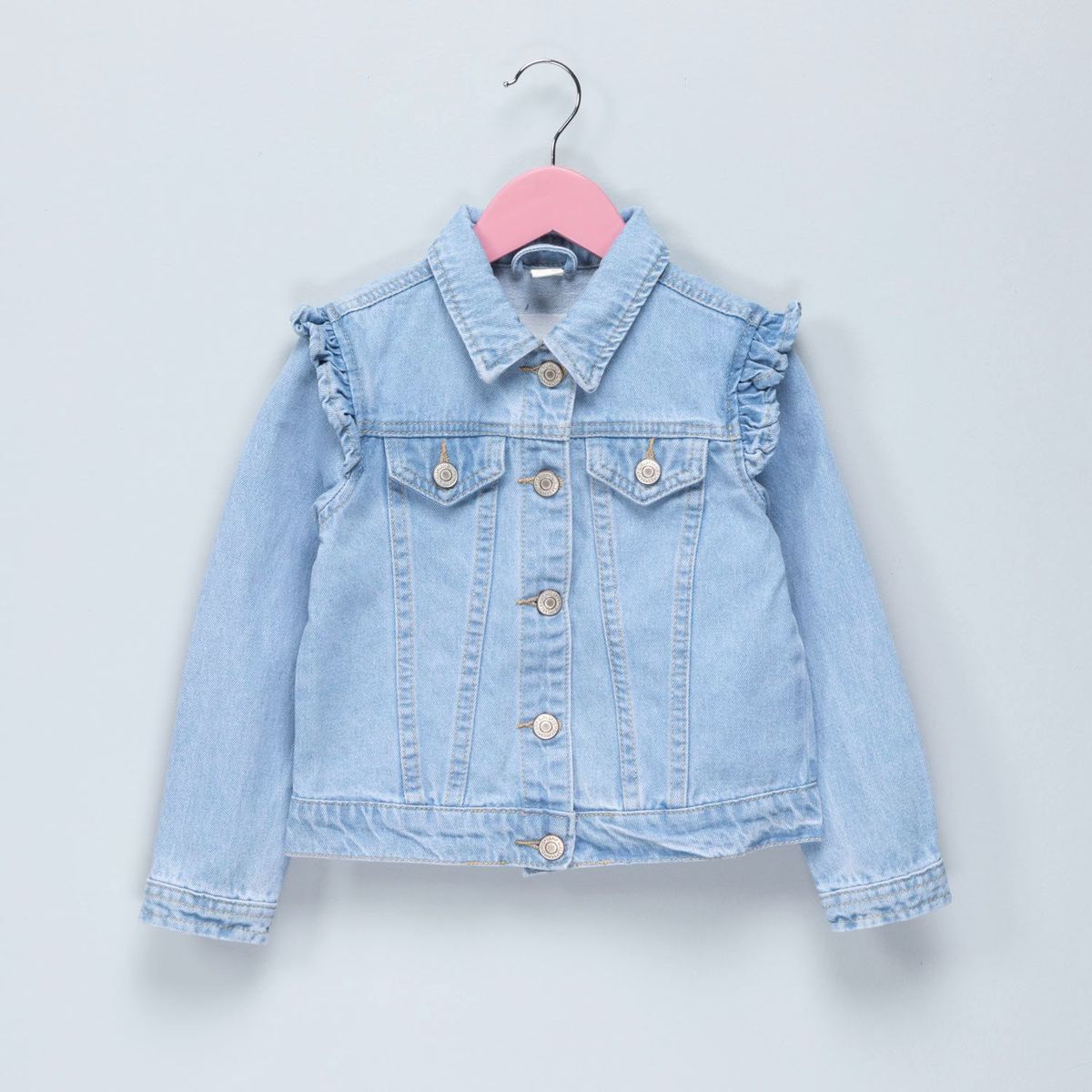 YAMP - Chaqueta de Jean manga larga para niña YAMP