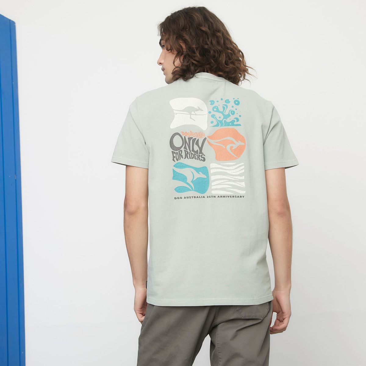 DOO AUSTRALIA - Camiseta para Hombre Manga corta con Estampado Doo Australia