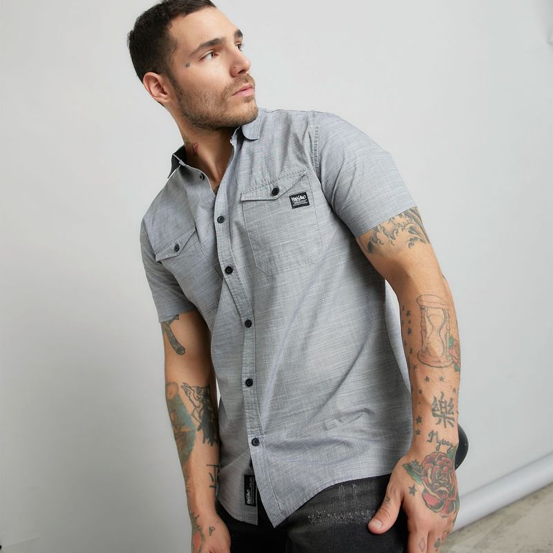 MOSSIMO - Camisa para Hombre Manga corta Mossimo