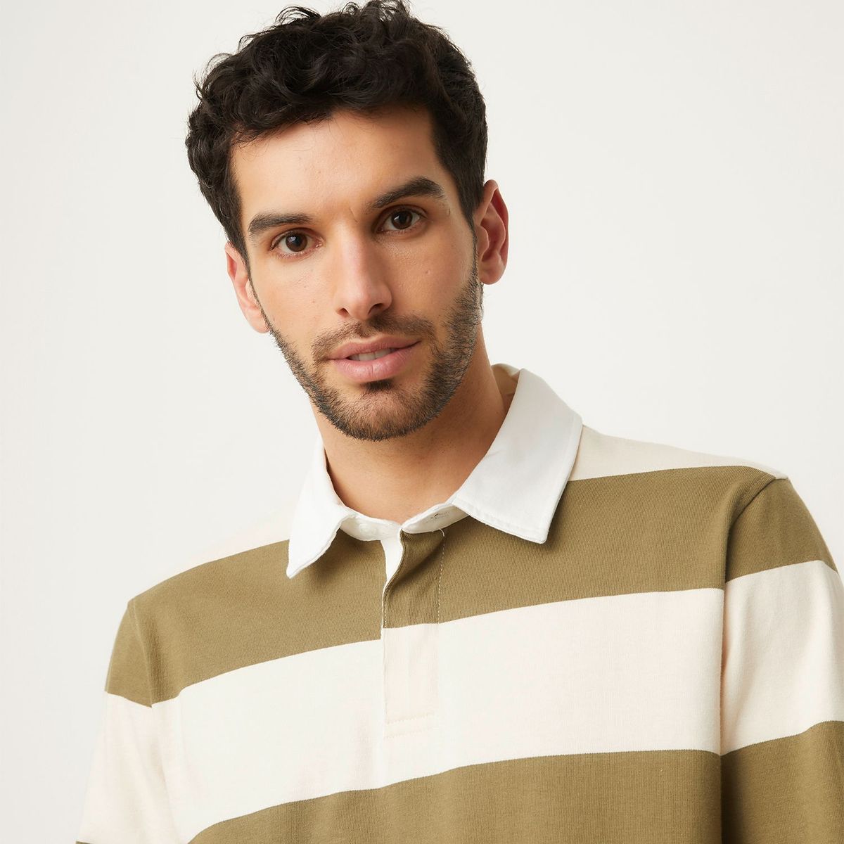 UNIVERSITY CLUB - Camiseta polo De Rayas para Hombre Manga larga University Club