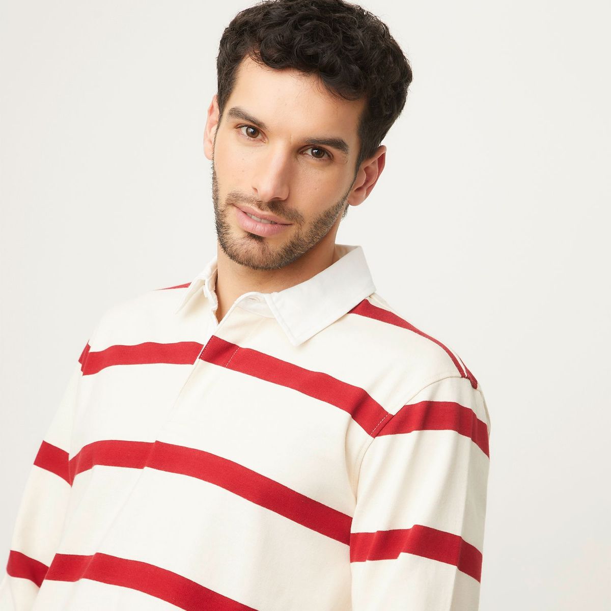 UNIVERSITY CLUB - Camiseta polo De Rayas para Hombre Manga larga University Club