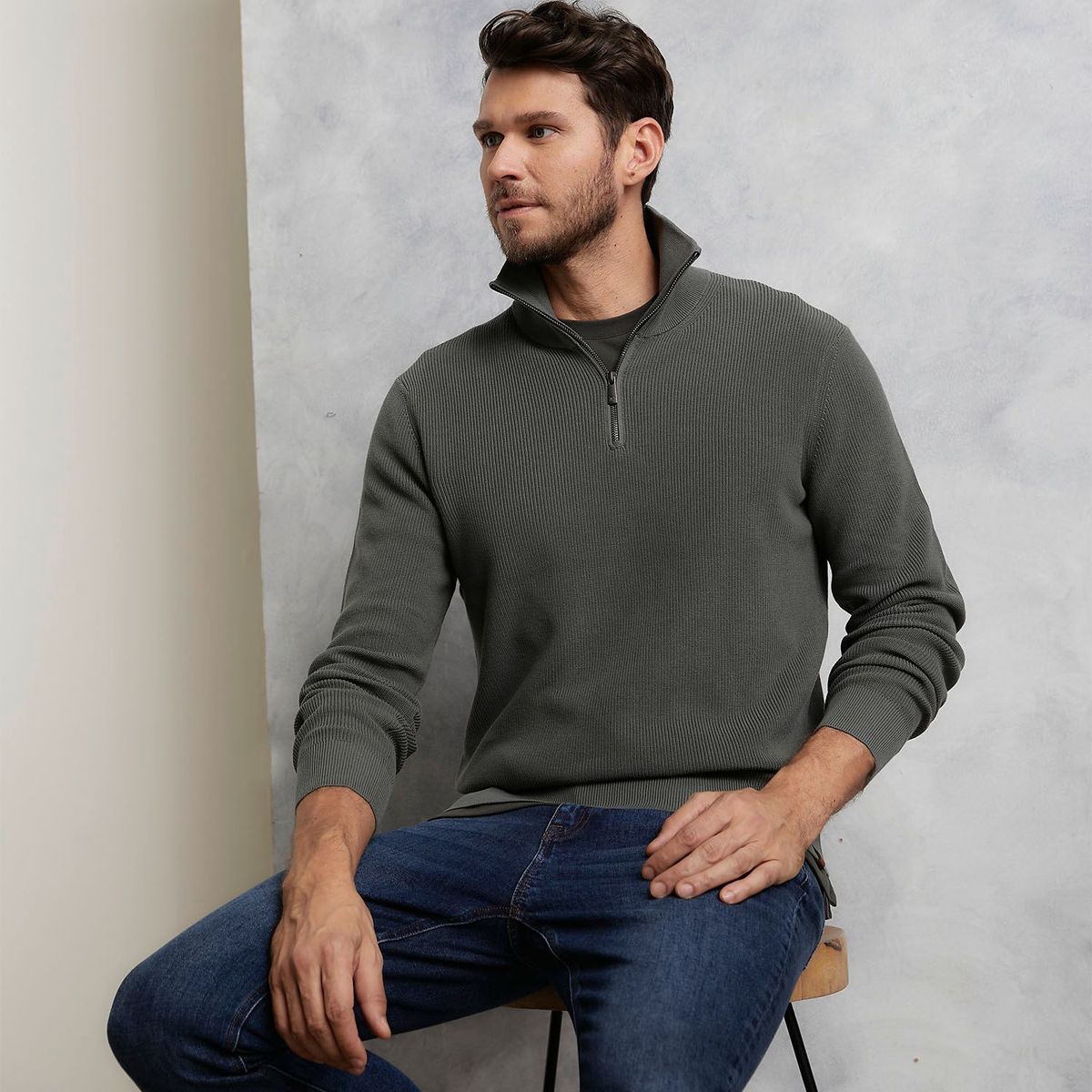 WOLF & HANK - Saco para Hombre de Algodón Wolf & Hank