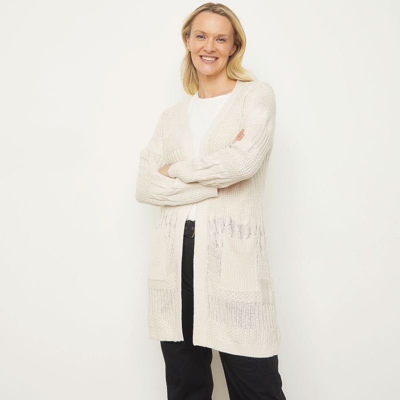 NEWPORT - Cardigan Mujer Tejido de Algodón Newport