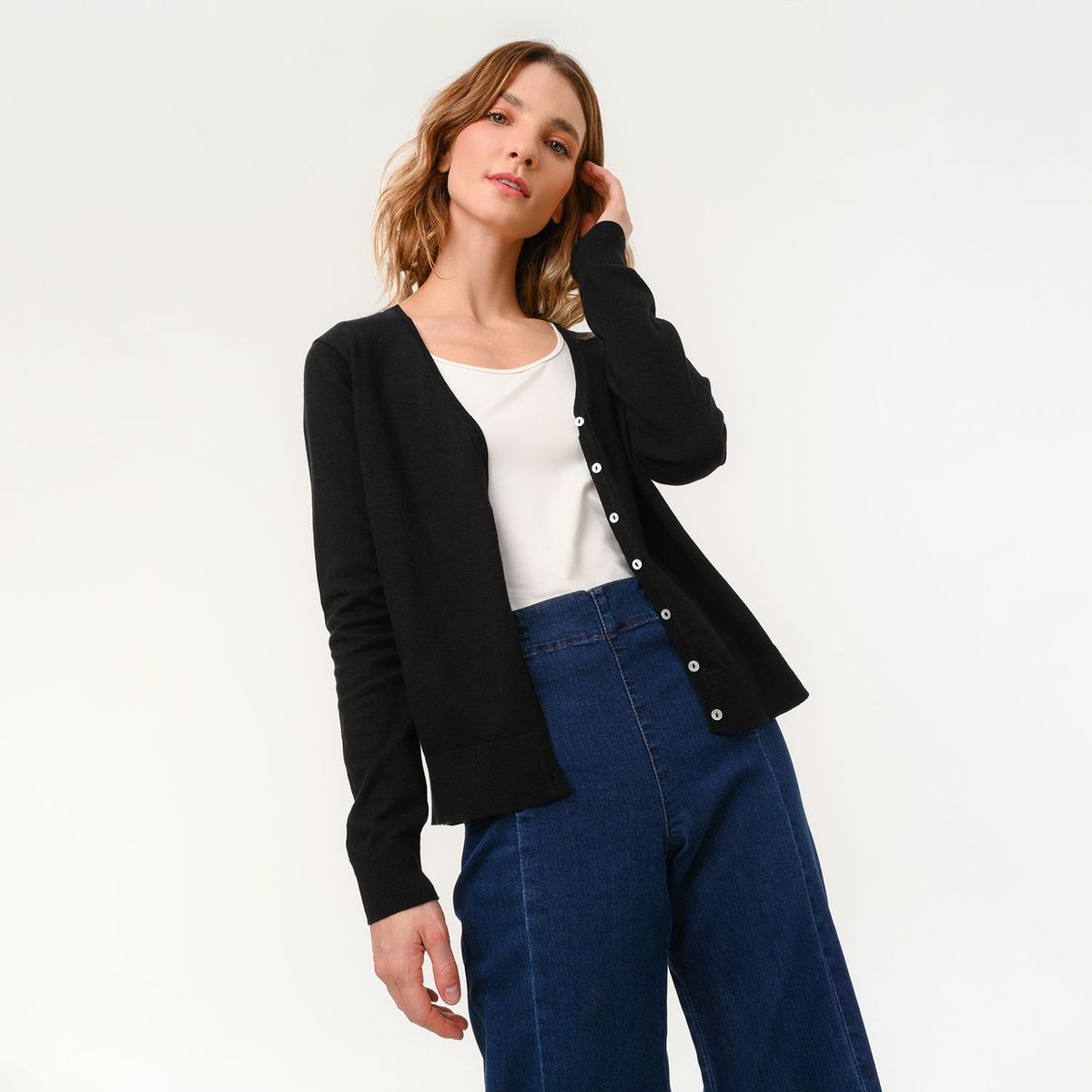 UNIVERSITY CLUB - Cardigan para Mujer de Algodón University Club