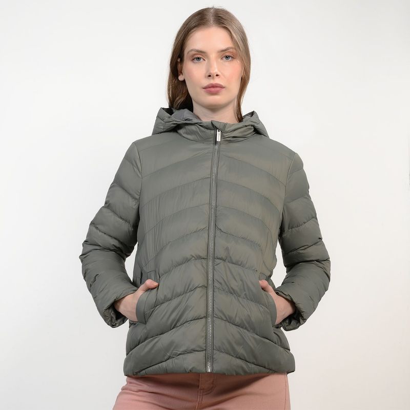 UNIVERSITY CLUB - Chaqueta acolchadas para Mujer Con capota University Club