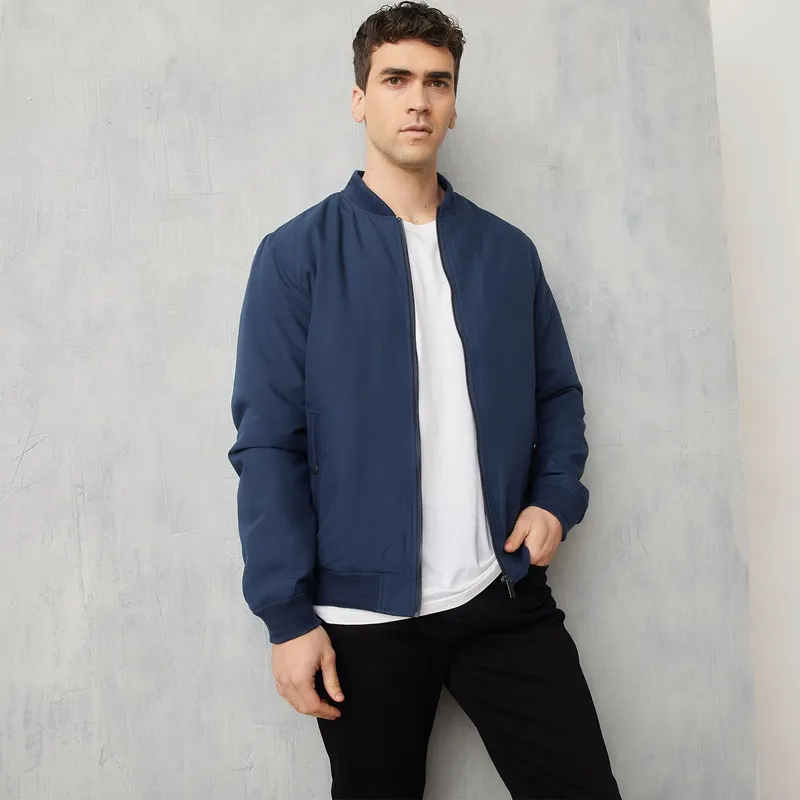 WOLF & HANK - Chaqueta Bomber para Hombre Wolf & Hank