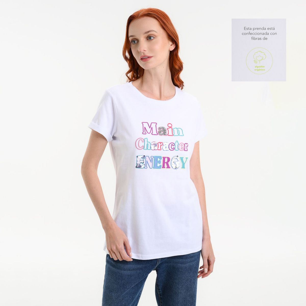 BASEMENT - Camiseta para Mujer Manga corta de Algodón Basement