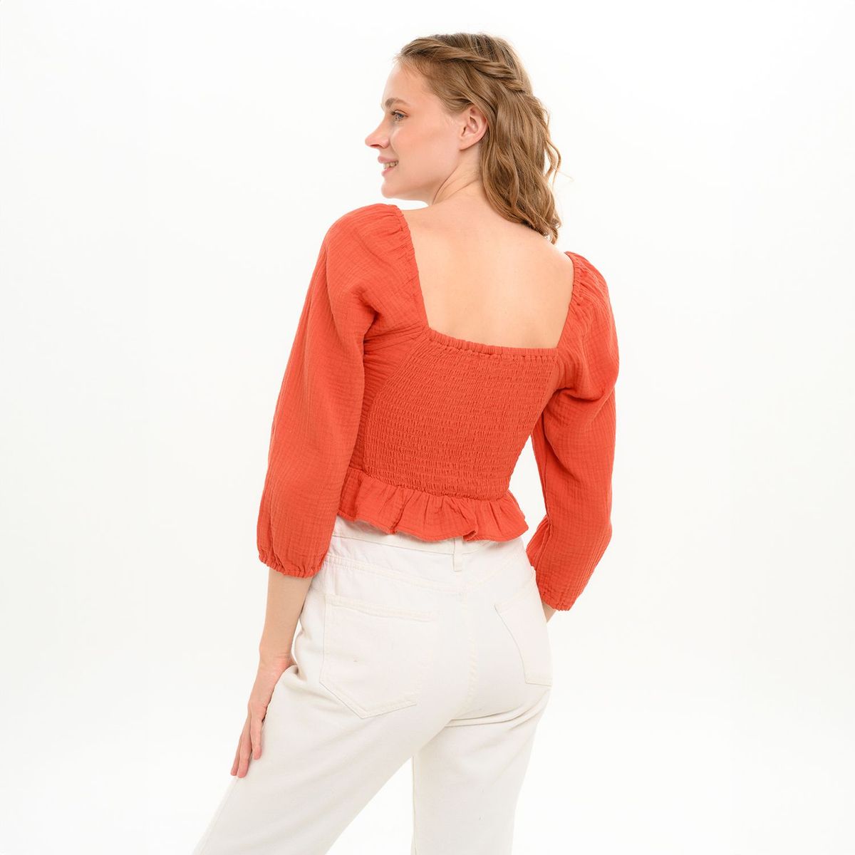 DOO AUSTRALIA - Blusa para Mujer Manga 3/4 de Algodón Doo Australia