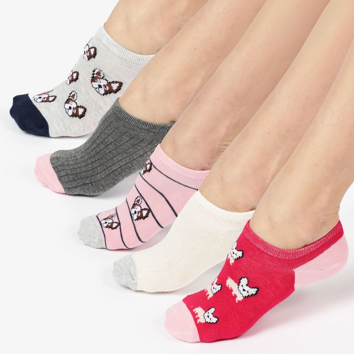 SYBILLA - Medias para Mujer Cortas Pack de 5 Sybilla