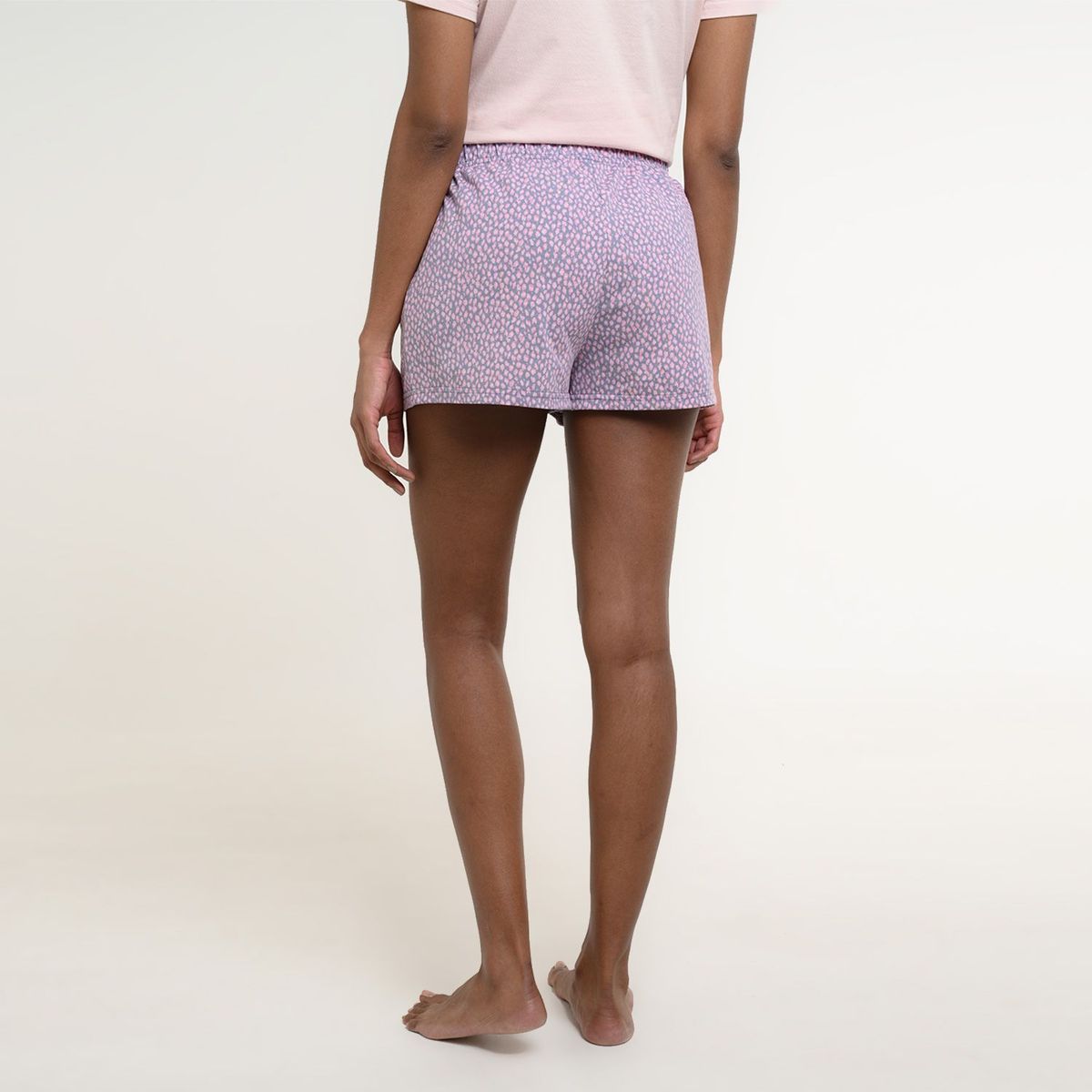 UNIVERSITY CLUB - Short de Pijama para Mujer Corta de Algodón University Club