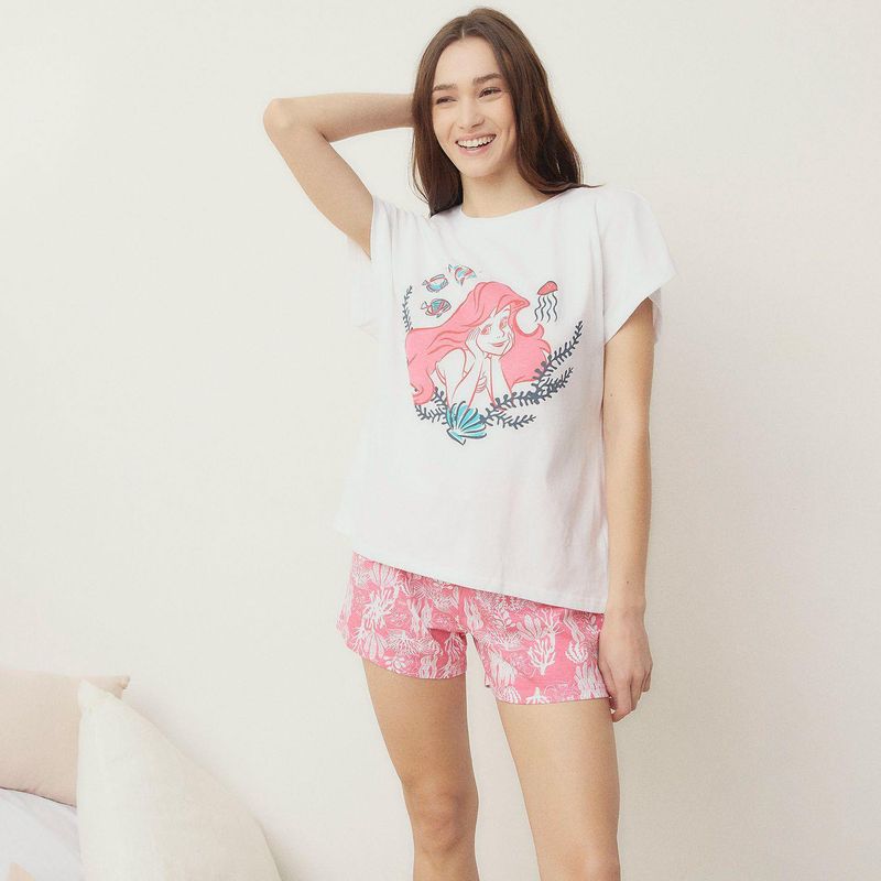 Sin Mangas Pijamas Cortos Disney Pijama Completa Con Short Para
