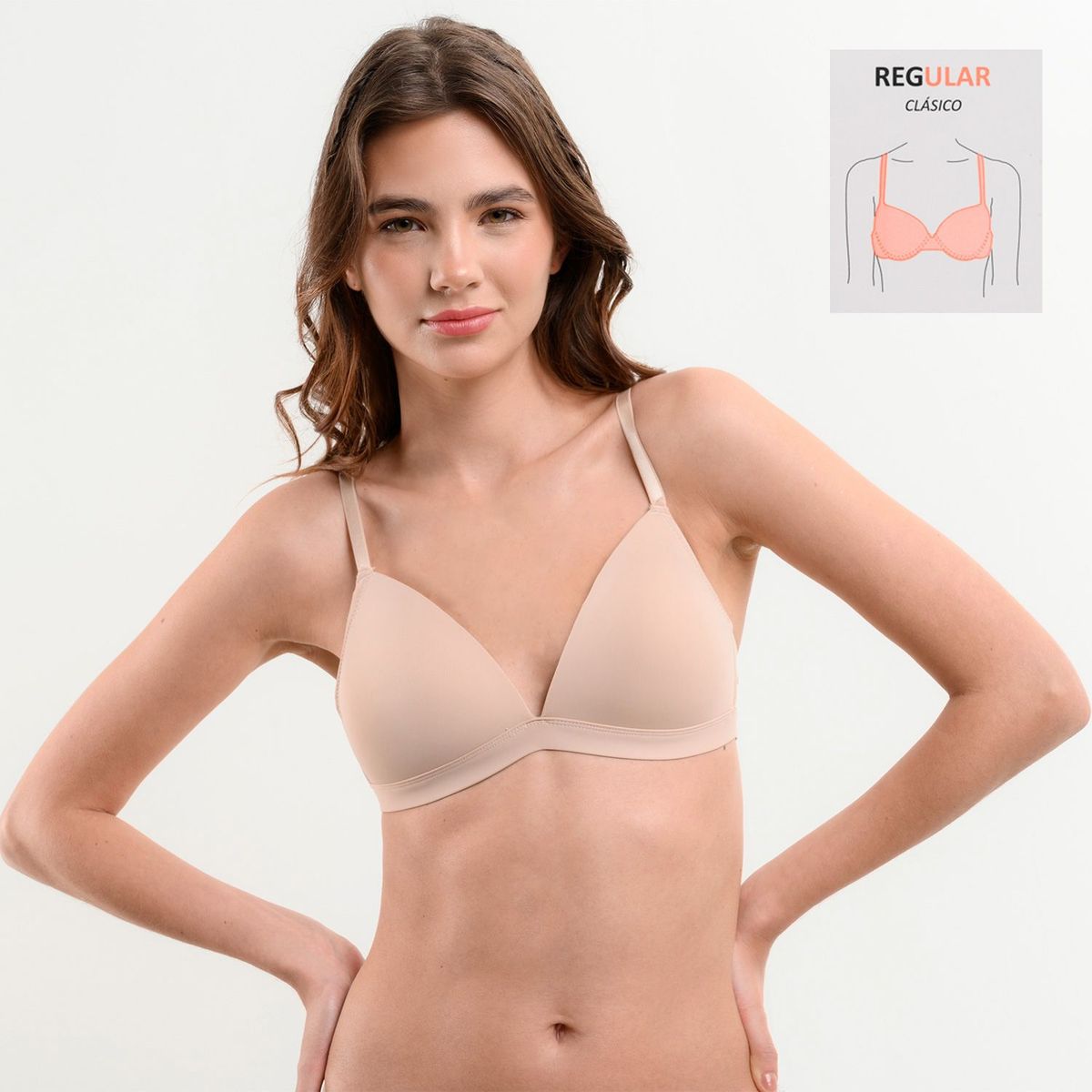 SYBILLA - Brasier Liso Con copa Sybilla