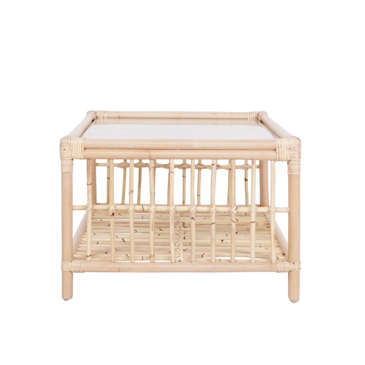 BASEMENT HOME - Mesa de Centro Moderna Forma Rectangular en Madera 30 x 40 x 60 cm Basement Home 