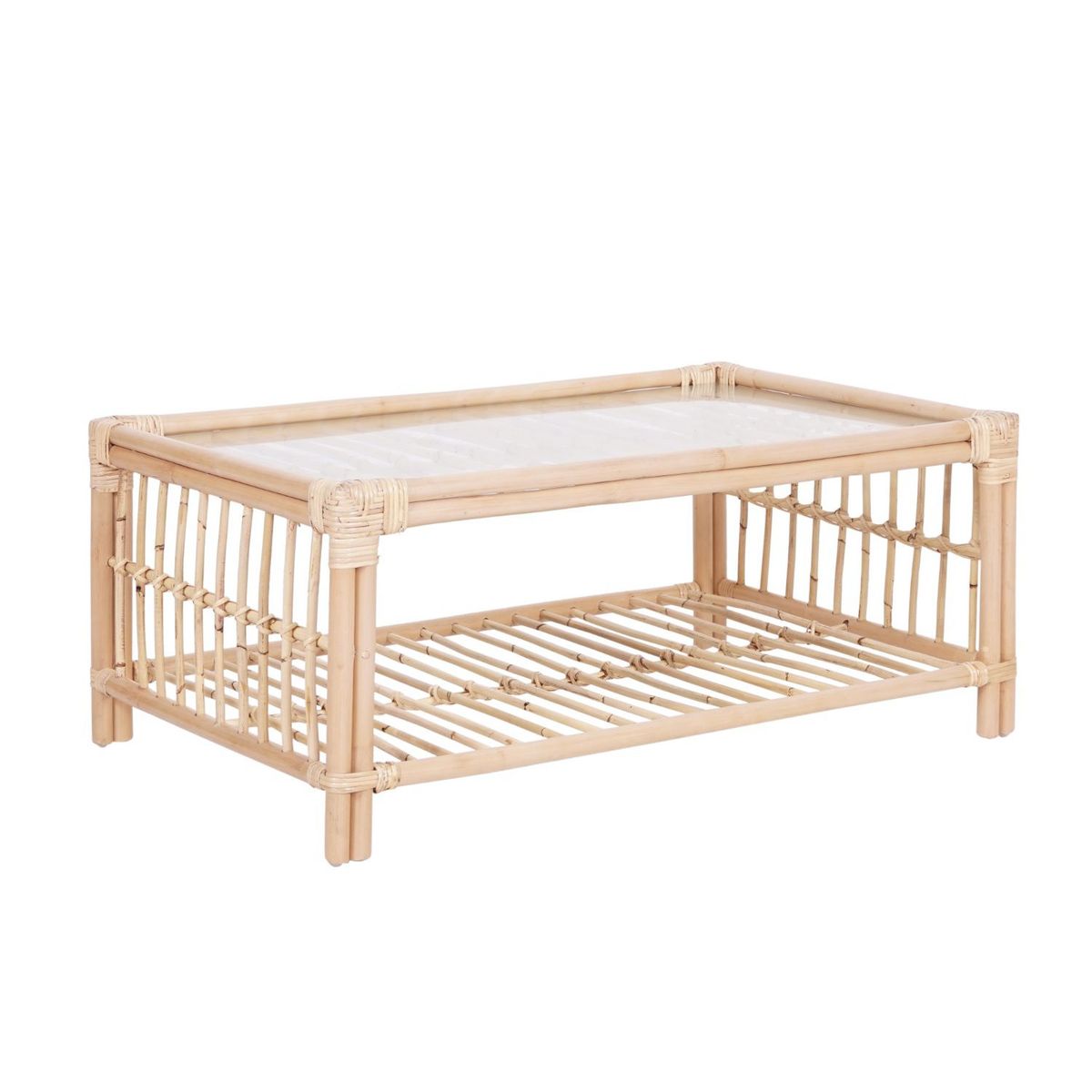 BASEMENT HOME - Mesa de Centro Moderna Forma Rectangular en Madera 30 x 40 x 60 cm Basement Home 