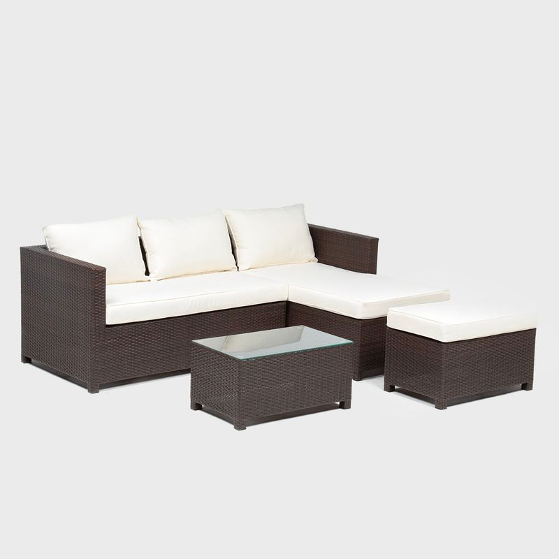 MICA - Juego de living de terraza Sardegna 4 puestos - 0% Interés a 3, 6 o 12 Cuotas Pagando con tu CMR Banco Falabella