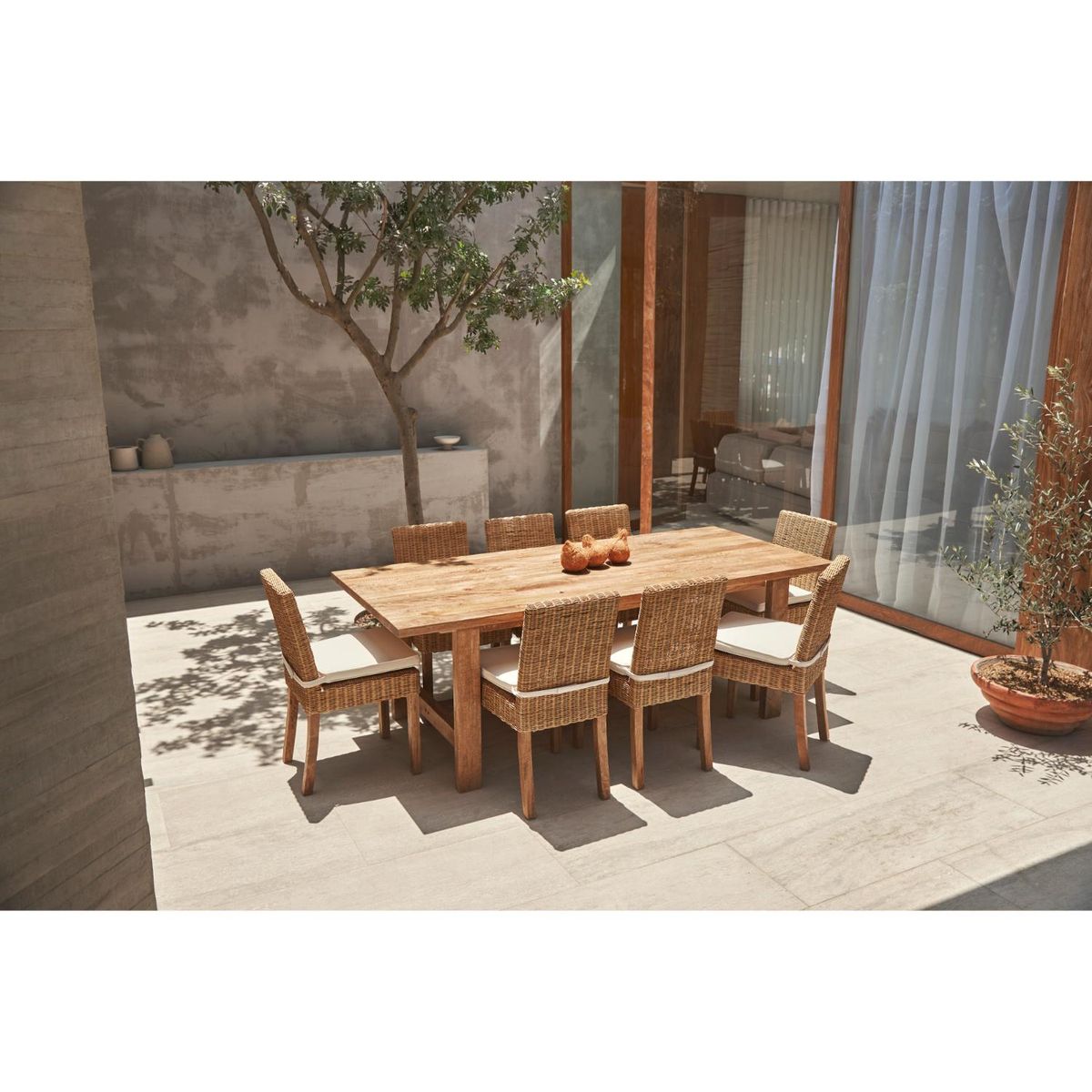 BASEMENT HOME - Mesa de Comedor Rectangular para 6 Personas en Madera Atacama 220 x 100 x 76 cm Basement Home