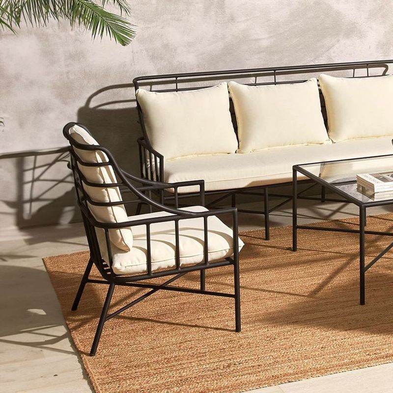 BASEMENT HOME - Poltrona de terraza Saint Tropez Poliéster - 0% Interés a 3, 6 o 12 Cuotas Pagando con tu CMR Banco Falabella