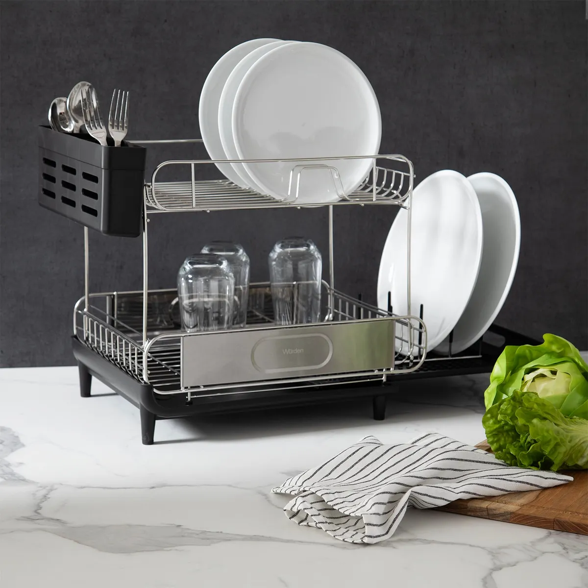 WURDEN - Secaplatos Acero inoxiadable 37 x 13 cm