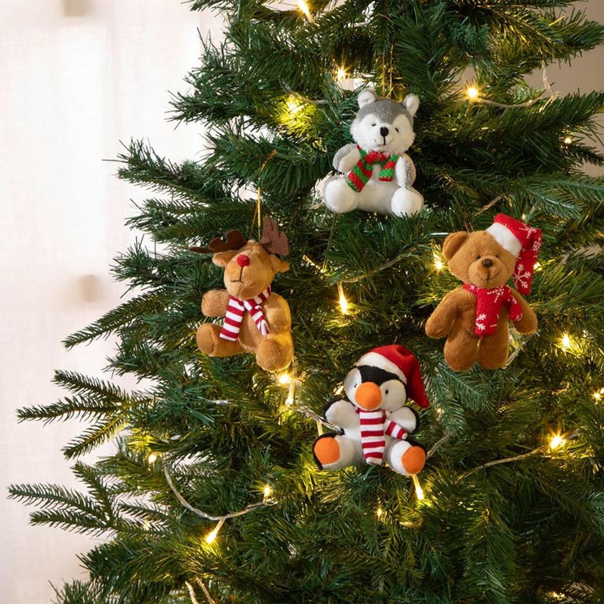 MICA - Adorno colgante Reno para arbol de navidad 10 cm Mica