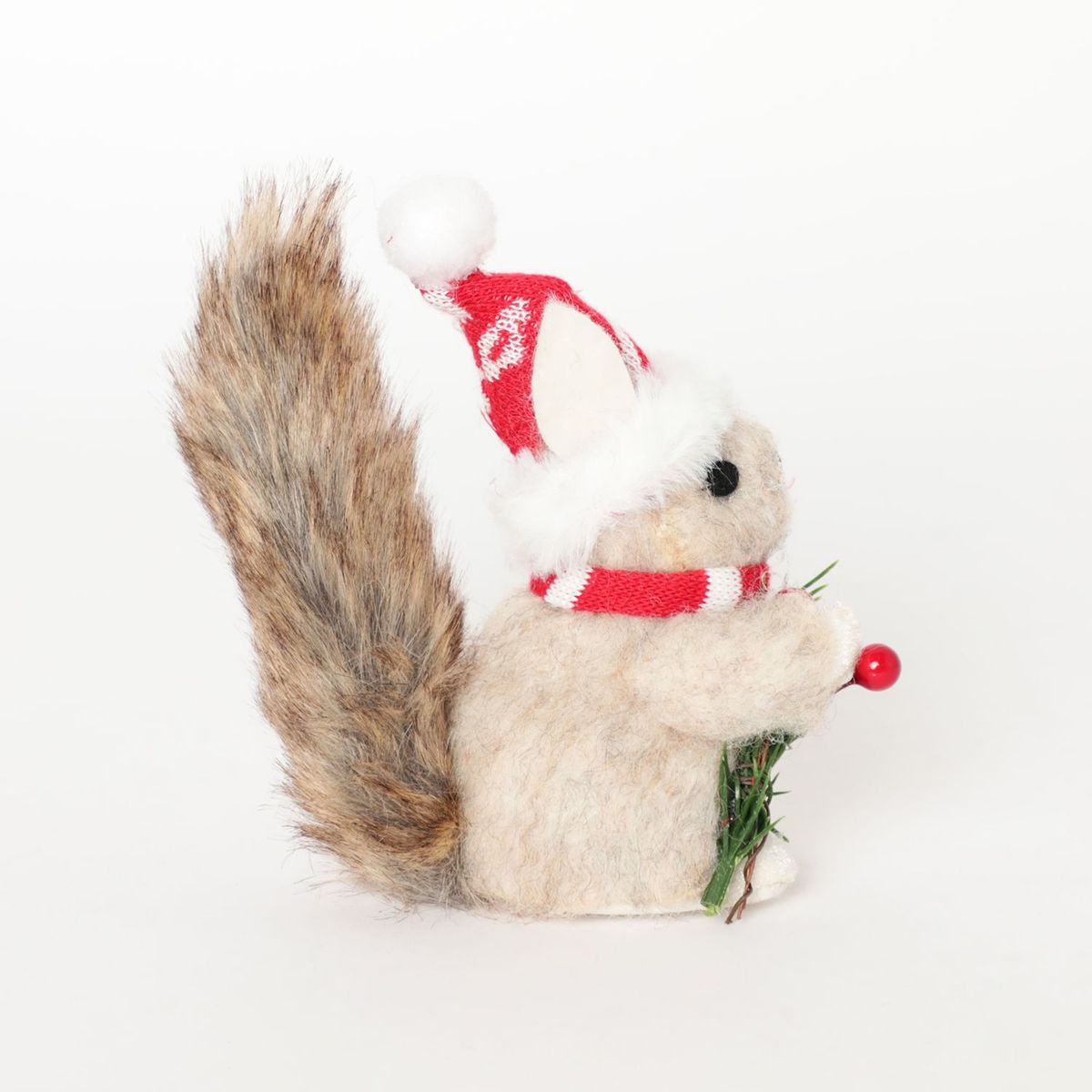 MICA - Ardilla de Navidad Gris para Árbol 14 cm Mica