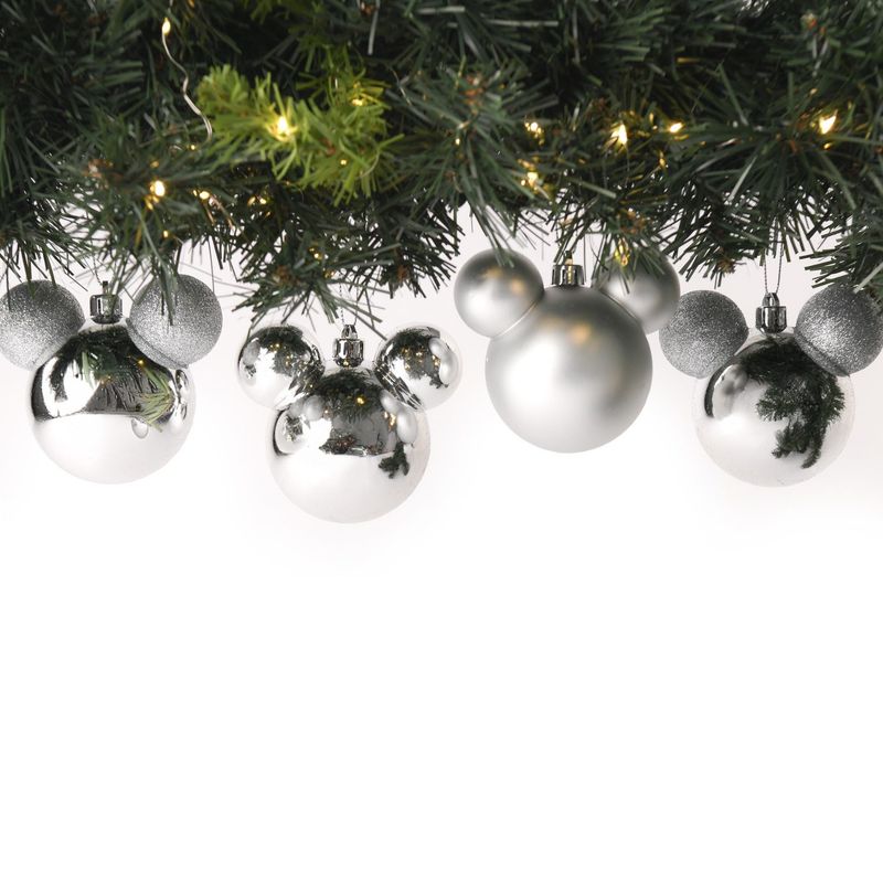 DISNEY - Bola de Navidad Disney: Set x4 Mickey 9 cm