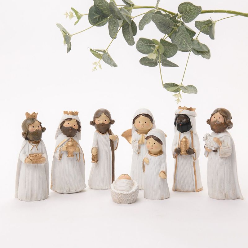 MICA - Pesebre de navidad 8 piezas 16 cm Mica