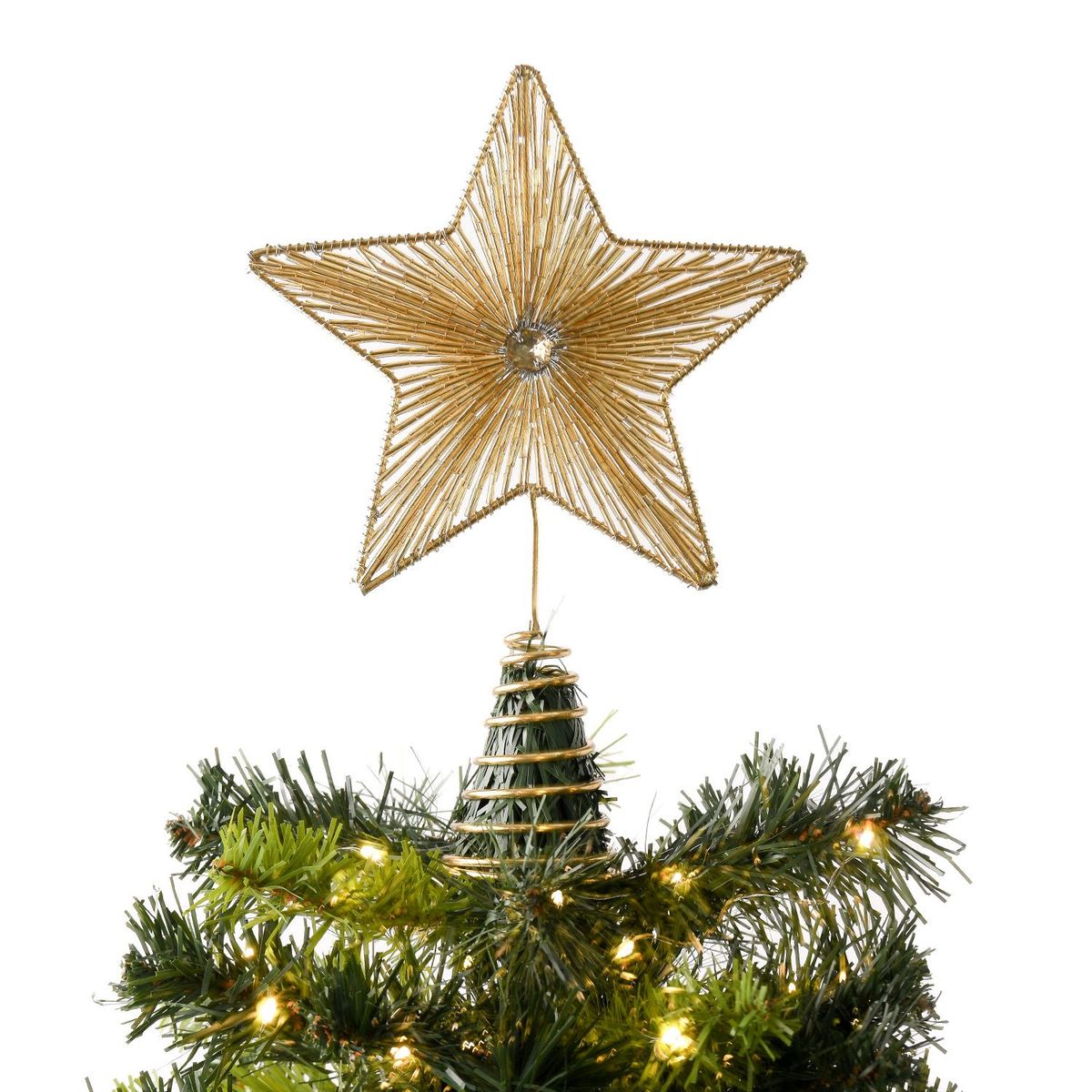 MICA - Adorno Punta de Árbol: Estrella 26 cm