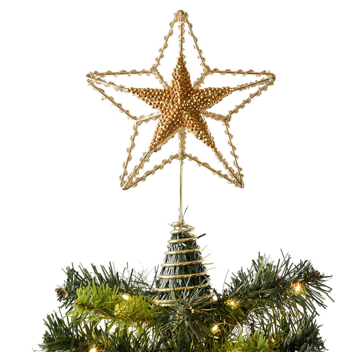 MICA - Adorno Punta de Árbol: Estrella 27 cm