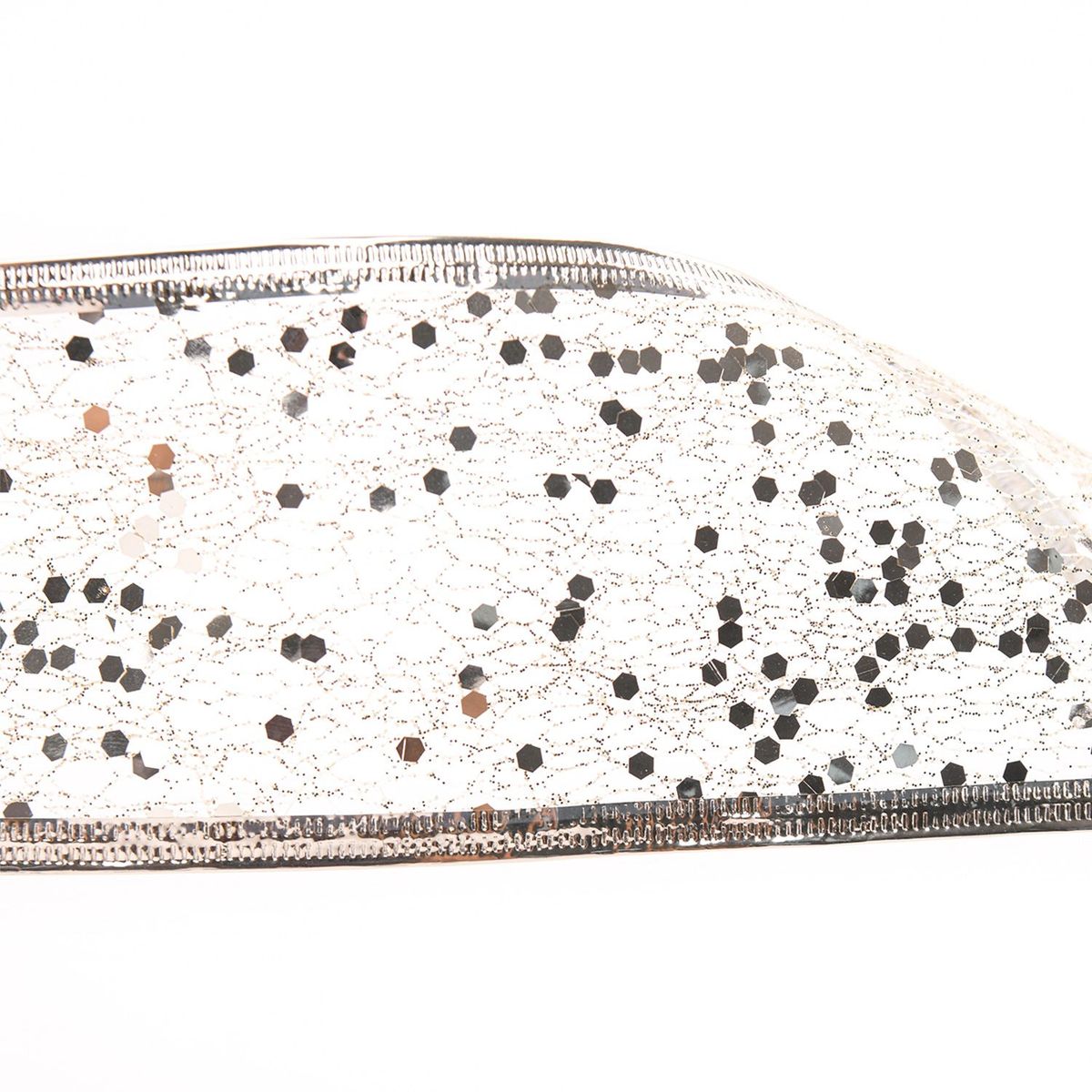 MICA - Cinta Escarchada Champaña Gruesa 6.3 cm. Decoración para puertas y ventanas. 2 metros. Mica