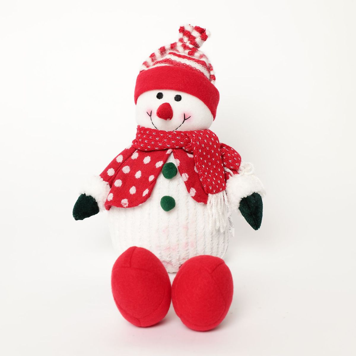 MICA - Muñeco de Nieve Navideño. Muñeco de Navidad Patas Largas 46 cm Mica