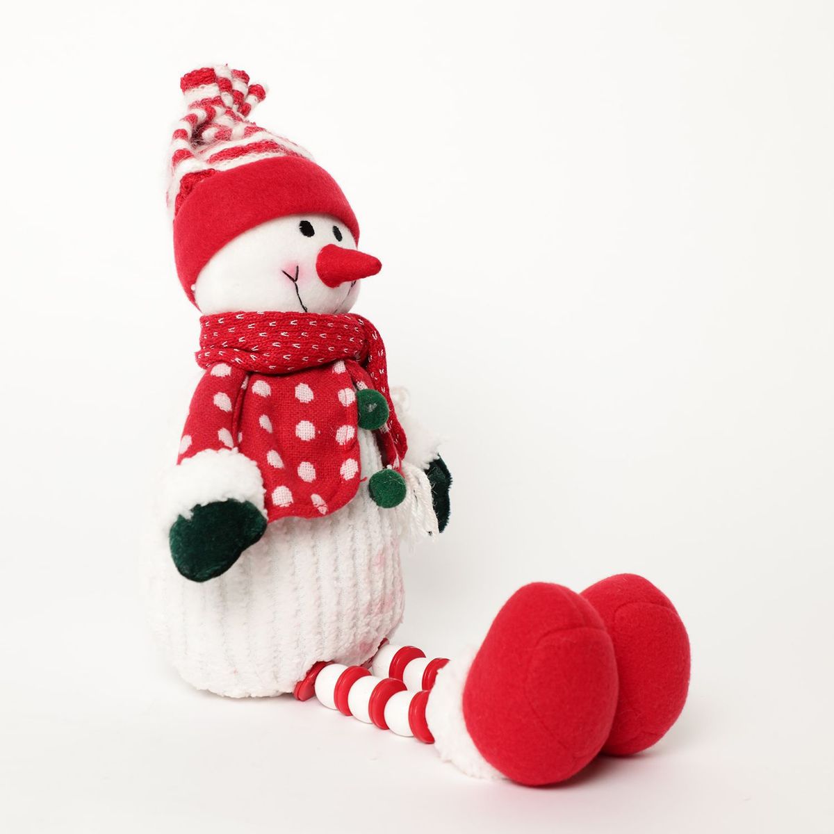 MICA - Muñeco de Nieve Navideño. Muñeco de Navidad Patas Largas 46 cm Mica