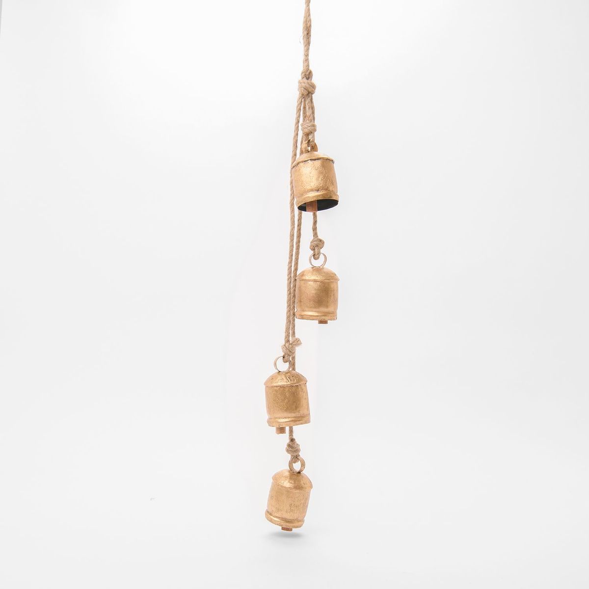 MICA - Campanas Doradas Guirnalda Navideña Colgante 60 Cm Mica