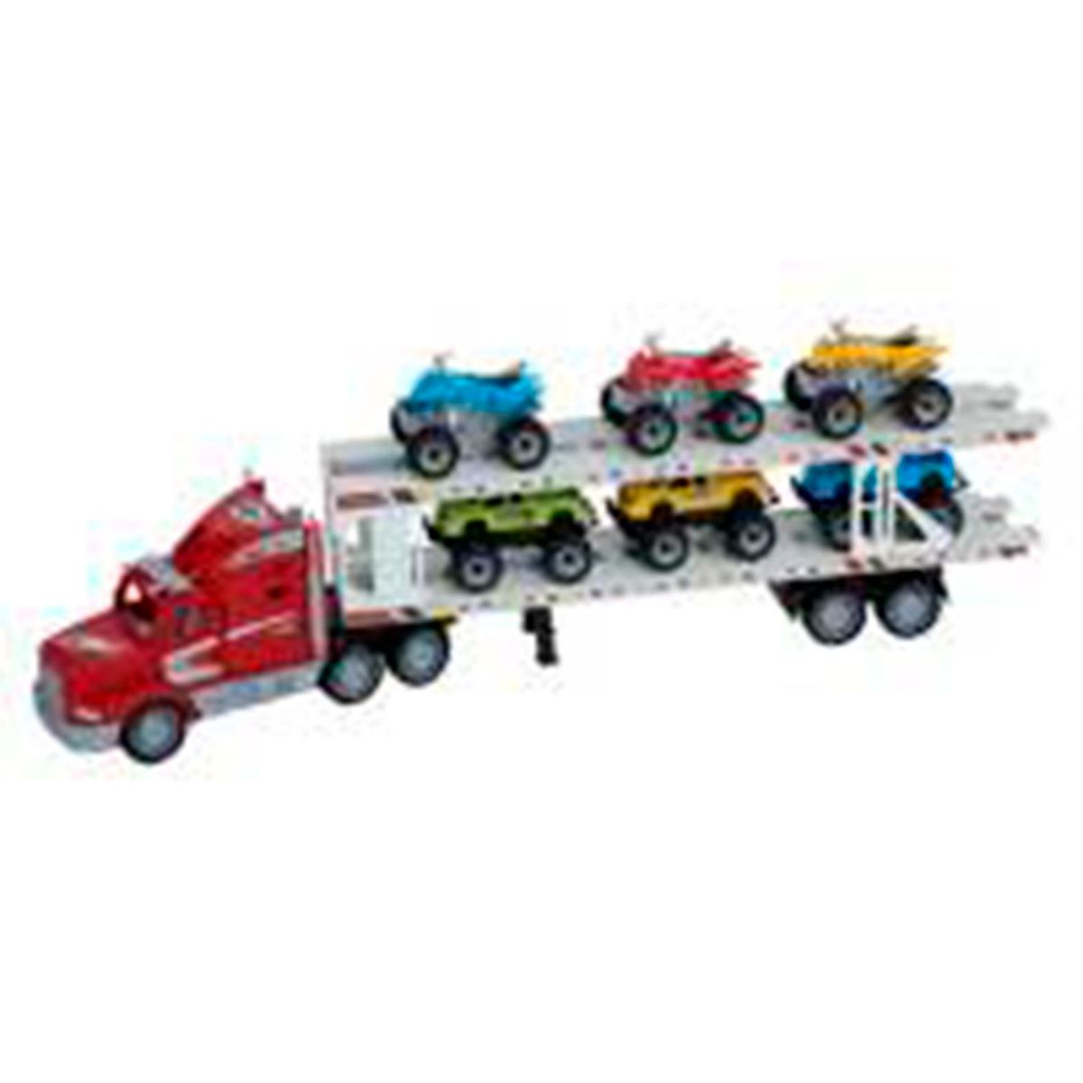KIDS N PLAY - Camión Transportador, incluye (camión + carros + motos), a partir de 3 años