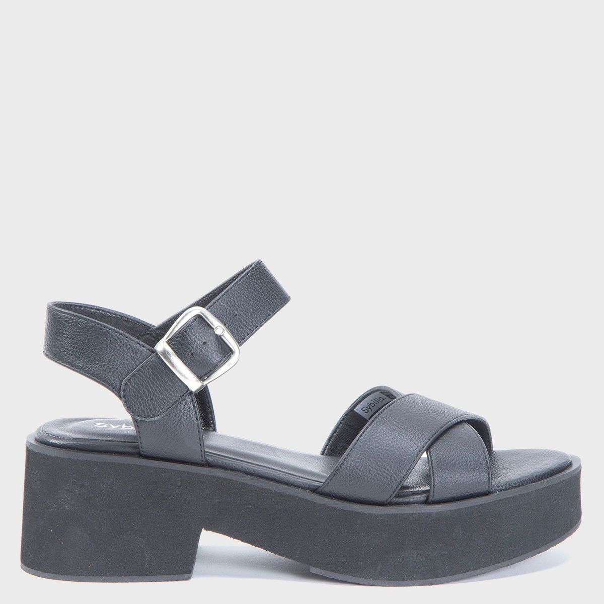SYBILLA - Sandalias para Mujer Negro Bebasi New Sybilla con Plataforma