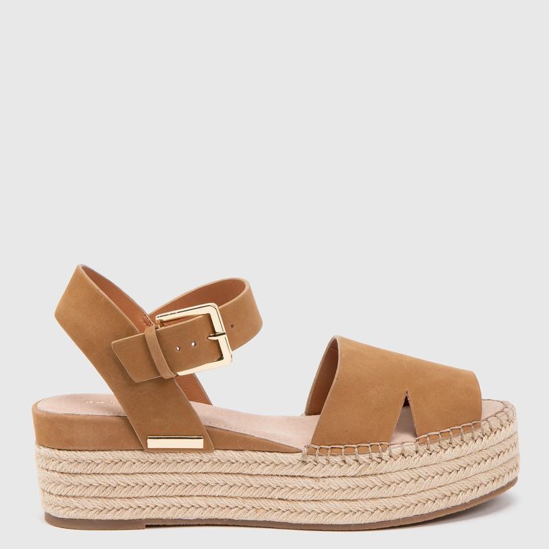 BASEMENT - Sandalias para Mujer Coñac Franny Basement - Zapatos Mujer