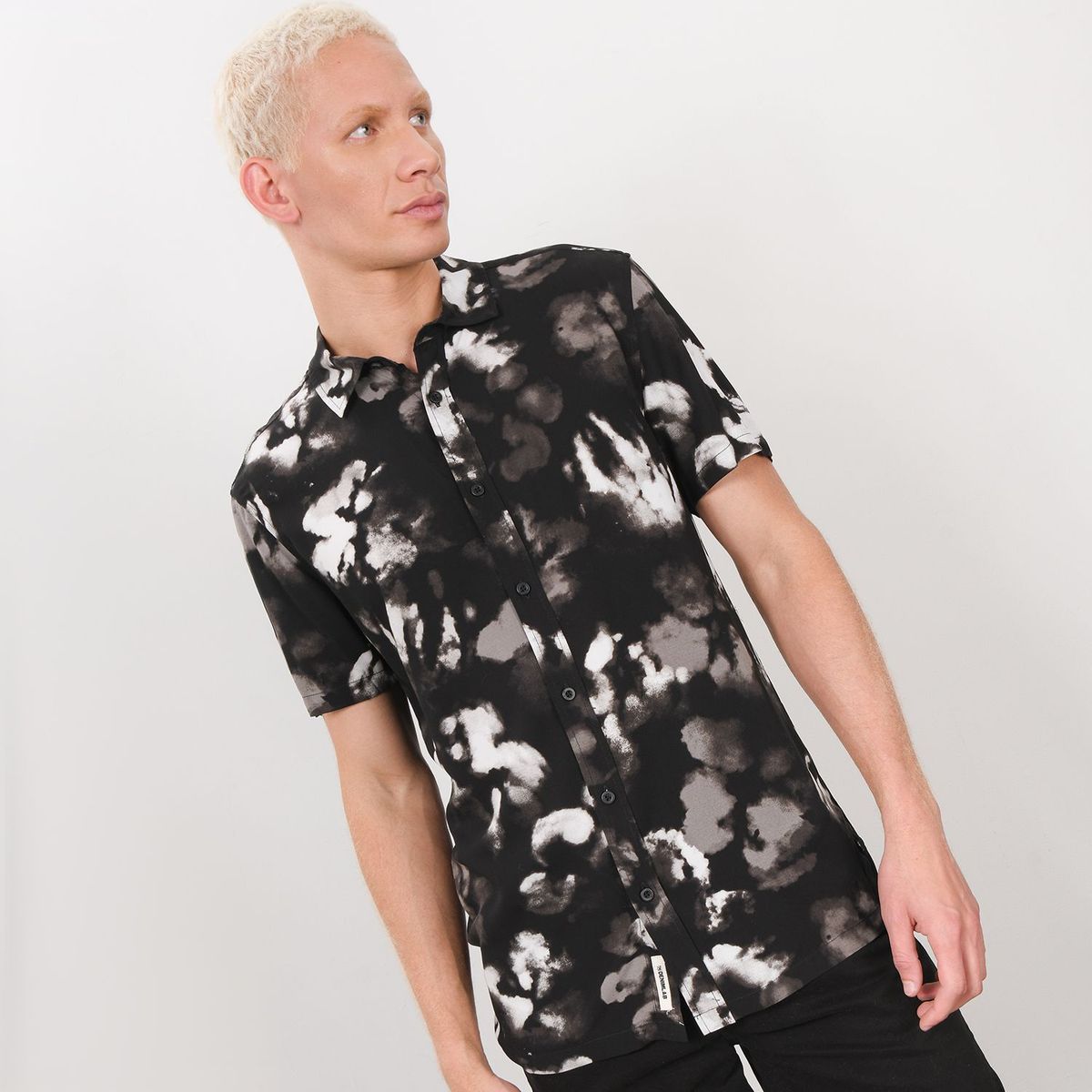 DENIMLAB - Camisa para Hombre Manga corta Denimlab