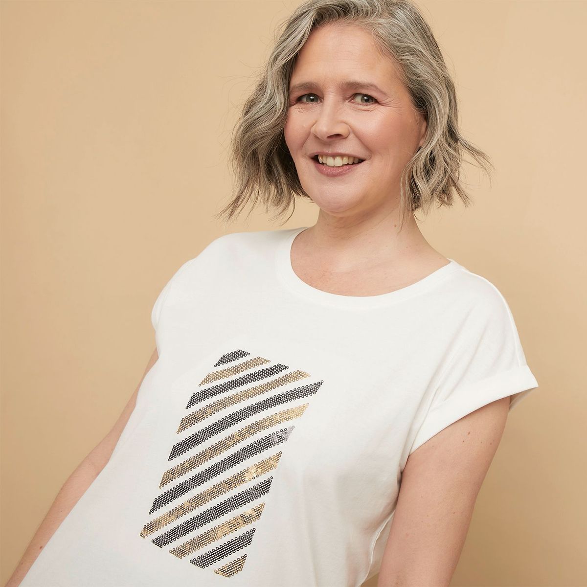 SOUTHLAND - Blusa para Mujer con Estampado Manga corta de Algodón Southland