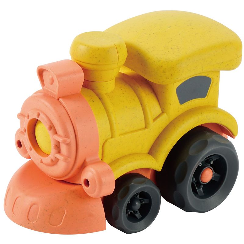 KIDS N PLAY - Tren de Juguete Hecho en Fibra de Trico y Materiales Amigables