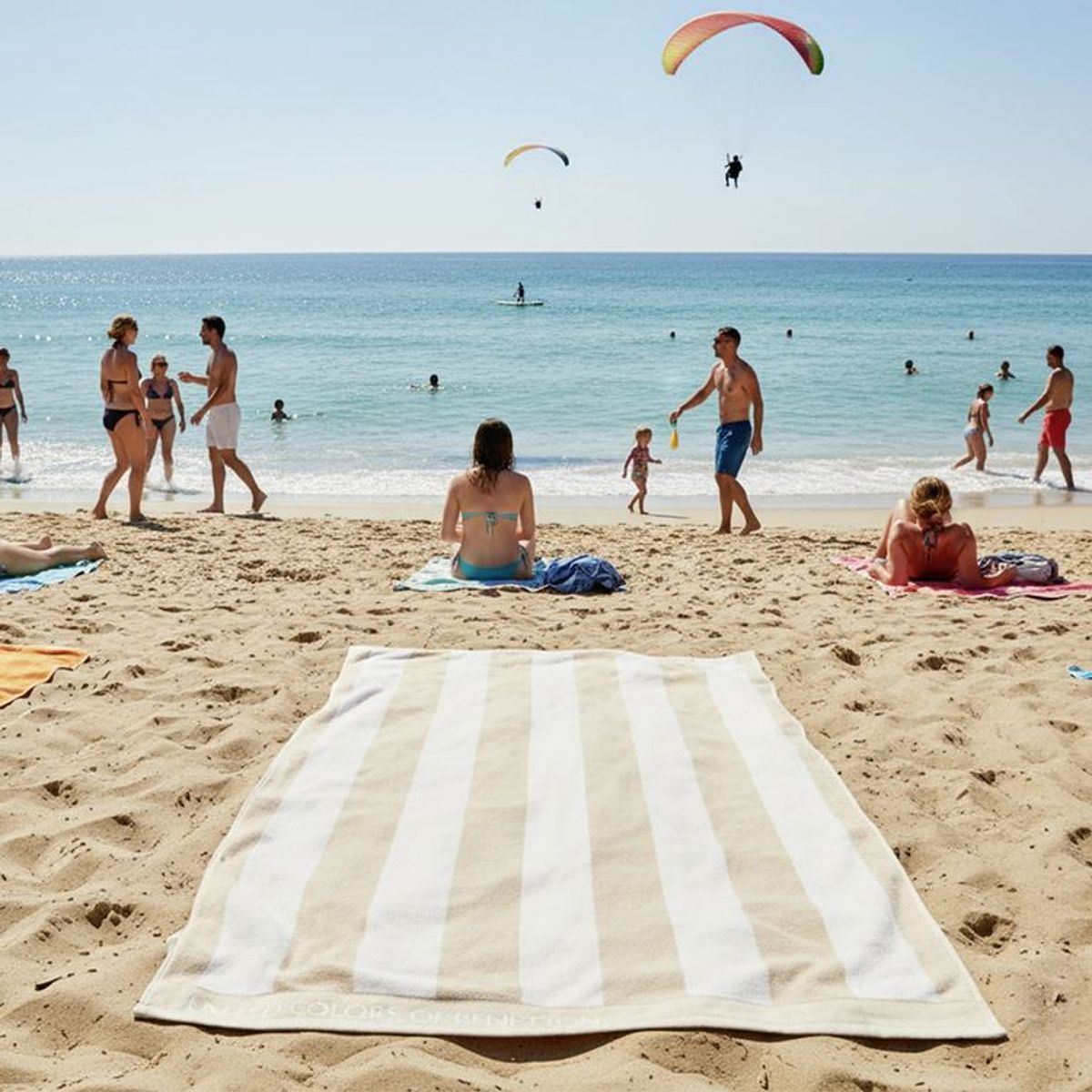 BENETTON - Toalla de playa STRIPES 80x160 cm
