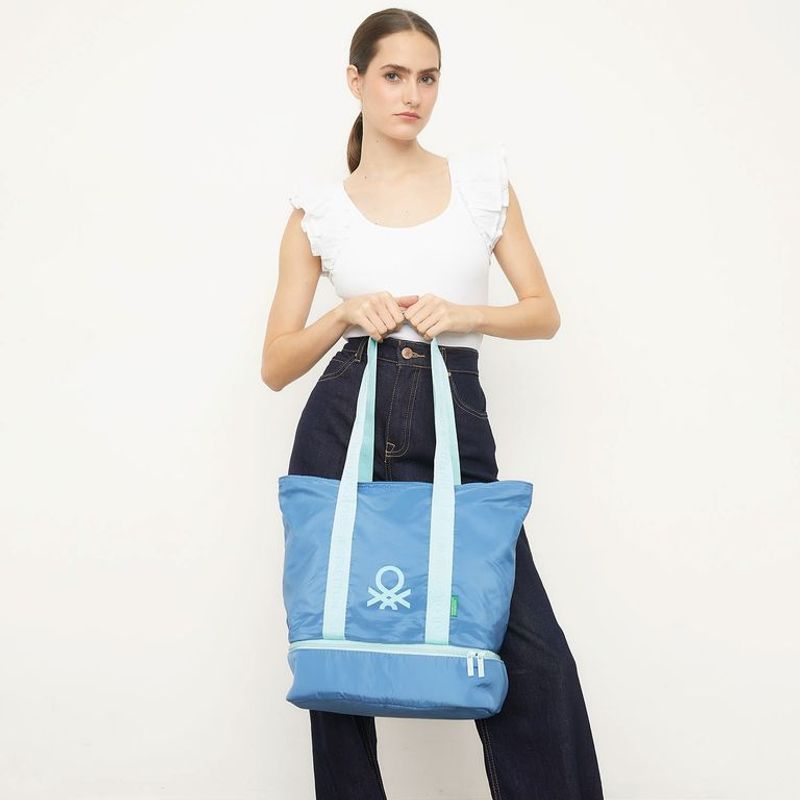 BENETTON - Toalla de playa 250 g MICROFIBRA AZ 80 x 160 cm  