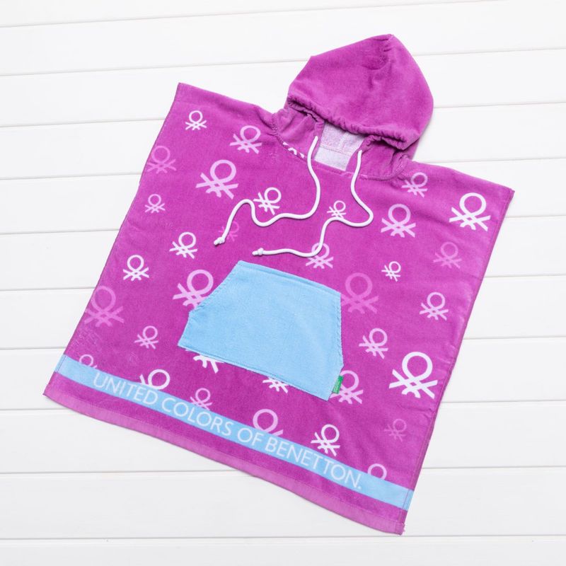 BENETTON - Toalla de playa infantil 340 g Pulpo 60 x 120 cm