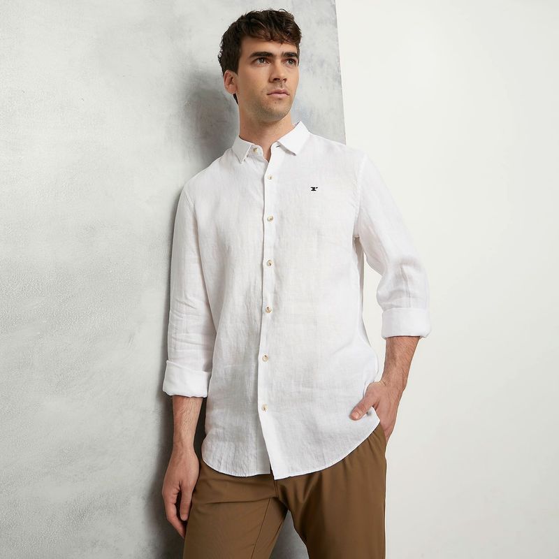 WOLF & HANK - Camisa para Hombre Manga larga Slim Wolf & Hank