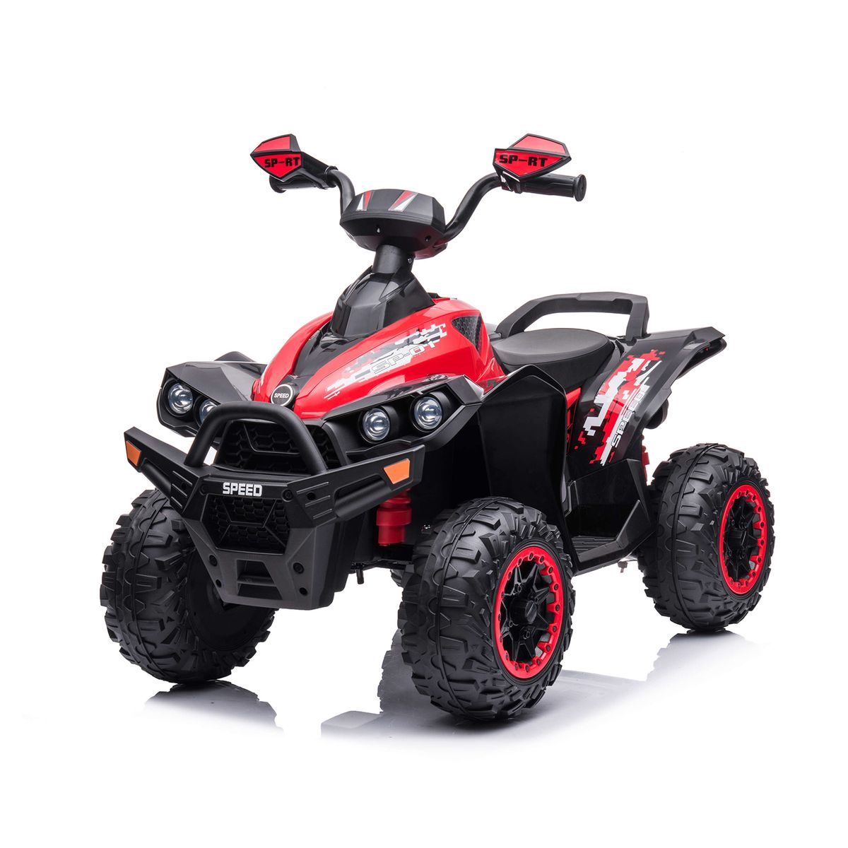SCOOP - Cuatrimoto Montable eléctrica  niño Roja Raptor 12V 